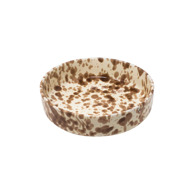 Puglia Ceramics - Straight Edge Bowl (Cream/Brown)