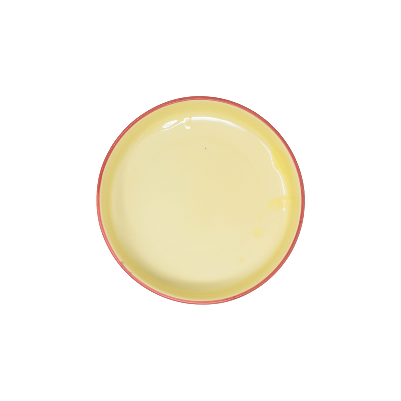 Puglia Ceramics - Straight Edge Bowl (Yellow/Red)
